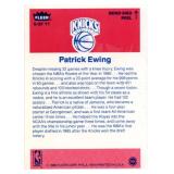 1986 Fleer Basketball Sticker #6 Patrick Ewing
