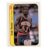 1986 Fleer Basketball Sticker #10 Isiah Thomas