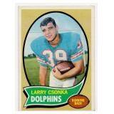 1970 Topps Football #162 Larry Csonka Miami Dolphins