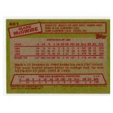 1985 Topps Baseball #401 Mark McGwire USA