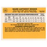 1983 Donruss Baseball #586 Wade Boggs Rookie Card
