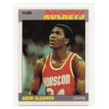 1987 Fleer Basketball #80 Akeem Olajuwon