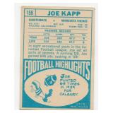 1968 Topps Football #159 Joe Kapp Minnesota Vikings