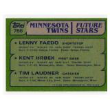 1982 Topps Baseball #766 Kent Hrbek Minnesota Twins Rookie Card