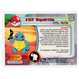 1999 Topps Pokemon TV Animation Edition Series 1 #07 Squirtle