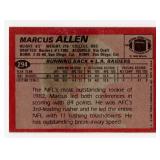 1983 Topps Football #294 Marcus Allen Rookie Card