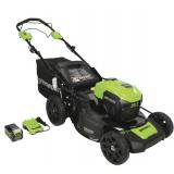 $399 Greenworks  21" 40-Volt Cordless Brushless Self-Propelled Lawn Mower *Battery defective*