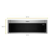 $449 Whirlpool 1.1-cu ft 1000-Watt Low Profile 30-in Over-the-Range Microwave (Stainless Steel)