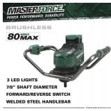 $299 Masterforce  80-Volt Brushless Cordless Earth Auger Powerhead