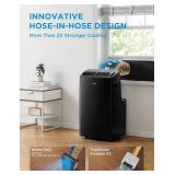 $579 Midea Duo 14,000 BTU (12,000 BTU SACC) High Efficiency Inverter, Ultra Quiet Portable Air Conditioner, Cools up to 450 Sq. Ft., Compatible with Alexa/Google Assistant, Includes Remote