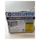 $180 Cool Living 5,000 BTU 9.7 EER 115V Window Mount Room Air Conditioner AC Unit