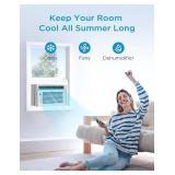 $190 Midea 6,000 BTU Window Air Conditioner, 3-in-1 Cool/Fan/Dehumidifier Window AC Unit, Easycool Air Conditioner with Remote Control, Cools up to 250 Sq. Ft., Fits bedroom, study, office