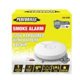 3 PACK Performax  Direct Wire 9V Battery Backup Photoelectric Smoke Detector