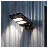 Patriot Lighting  Solar-Powered 120  Motion Sensing LED Black Outdoor Security Area Light