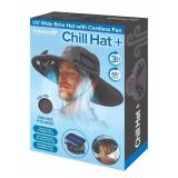 Wide Brim Hat with Cordless Fan