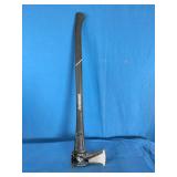 Husky 4.5 lb. Splitting Maul with a 34-inch fiberglass handle.