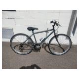 Specialized Hardrock mountain bike, commonly featuring a steel frame and 26-inch wheels.