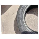 (2) Continental brand tires Continental ControlContact Tour A/S tire, specifically labeled with size 215/55R16.