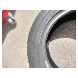 (2) Continental brand tires Continental ControlContact Tour A/S tire, specifically labeled with size 215/55R16.