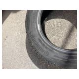 (2) Continental brand tires Continental ControlContact Tour A/S tire, specifically labeled with size 215/55R16.