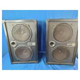 (2) Vintage Sunn 210T bass speaker cabinets from the 1980s.