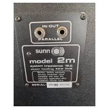 (2) Vintage Sunn 210T bass speaker cabinets from the 1980s.
