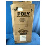 24-inch wide by 50-foot long roll of Glacier White smooth poly aluminum trim coil.