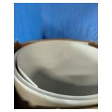24-inch wide by 50-foot long roll of Glacier White smooth poly aluminum trim coil.