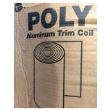 24-inch wide by 50-foot long roll of aluminum trim coil with a smooth polyester baked enamel finish.