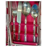 (48) Pieces Better Homes and Gardens16-piece x 3 Bamboo Design Flatware