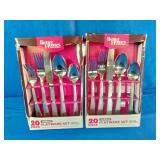 Two "Better Homes" brand 20-piece flatware sets.