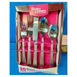"Better Homes" brand 20-piece flatware sets and Mainstays Electric Knife