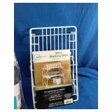 (2) Celebrate brand confetti popper, (2)  Mainstays Short Stacking Shelf, and A rubber straining mat
