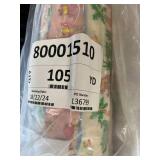 WHOLESALE $1,050 ALLIGATOR ALLY TROPICAL JUNGLE PRINT BROADCLOTH FABRIC ROLL, APPROX 105 YDS, YELLOW, PINK, GREEN & BLUE, 60"W, 100 GSM, 5.1 OZ/YD, MONKEY, TURTLE, ALLIGATOR, PALM TREE & BIRD 