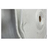 WHOLESALE $1,500 DENSE SOFT POLYESTER PADDING ROLL, APPROX 73 YDS, APPROX 3/4" THICK, WHITE NONWOVEN CUSHION / BATTING MATERIAL, UPHOLSTERY, MATTRESS PADS, ORTHOPEDIC SUPPORTS, PET BEDS, CRAFTS, PACKA