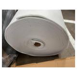 WHOLESALE $1,500 DENSE SOFT POLYESTER PADDING ROLL, APPROX 73 YDS, APPROX 3/4" THICK, WHITE NONWOVEN CUSHION / BATTING MATERIAL, UPHOLSTERY, MATTRESS PADS, ORTHOPEDIC SUPPORTS, PET BEDS, CRAFTS, PACKA