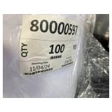 WHOLESALE $3,000 LOT OF 3 WILLIAM J. DIXON CO. 1758 WHT LOOP FABRIC ROLLS, APPROX 300 TOTAL YARDS, WHITE HOOK & LOOP FASTENER MATERIAL (VELCRO LOOP COMPATIBLE), ORTHOPEDIC BRACES, SUPPORTS, STRAPS