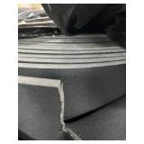 WHOLESALE $2,500+ 3 ROLLS BLACK CHAR-FLAMED LAMINATED FOAM, 56"W X 30 YDS EACH, APPROX 90 TOTAL YARDS, 1/2" THICK, MEDICAL & ORTHOPEDIC PADDING, UPHOLSTERY, AUTOMOTIVE INTERIOR, SOUND DAMPENING, C