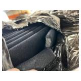 WHOLESALE $7,000+ 6 ROLLS BLACK LOOP-COMPATIBLE LAMINATED FOAM TEXTILE, 390 TOTAL YARDS, 1/8" CHAR FOAM CORE, TRICOT BACKING, ORTHOPEDIC BRACES, PROTECTIVE COVERS, SHOCK ABSORPTION, AUTOMOTIVE INTERIO