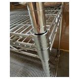MSRP $2,000+ METRO SUPER ERECTA MOBILE WIRE SHELVING UNIT, 72"H x 60"W x 18"D CHROME STORAGE RACK, HEAVY-DUTY LOCKING CASTERS, NSF COMMERCIAL GRADE - GREAT CONDITION!