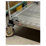 MSRP $3,000+ METRO SUPER ERECTA MOBILE STORAGE CART, 72"H x 60"W x 18"D, SOLID STAINLESS LOWER SHELF, CHROME WIRE SHELVING, PERFECT FOR MEDICAL SUPPLIES, INVENTORY, WAREHOUSE STORAGE, RESTAURANT OPERA