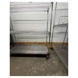 MSRP $3,000+ METRO SUPER ERECTA MOBILE STORAGE CART, 72"H x 60"W x 18"D, SOLID STAINLESS LOWER SHELF, CHROME WIRE SHELVING, PERFECT FOR MEDICAL SUPPLIES, INVENTORY, WAREHOUSE STORAGE, RESTAURANT OPERA