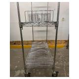 MSRP $3,000+ METRO SUPER ERECTA MOBILE FILE & STORAGE RACK, 72"H x 60"W x 24"D, WIRE DOCUMENT DIVIDERS, LOCKING CASTERS, CHROME NSF COMMERCIAL SHELVING SYSTEM FOR INVENTORY MANAGEMENT, WAREHOUSE, 