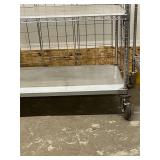 MSRP $2,500+ METRO SUPER ERECTA NSF MOBILE STORAGE CART, 76"H x 48"W x 24"D, 5 SHELVES, WIRE ENCLOSURE PANELS, LOCKING CASTERS, COMMERCIAL GRADE FOR MEDICAL, LAB, PHARMACY & WAREHOUSE STORAGE