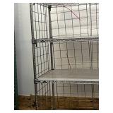 MSRP $2,500+ METRO SUPER ERECTA NSF MOBILE STORAGE CART, 76"H x 48"W x 24"D, 5 SHELVES, WIRE ENCLOSURE PANELS, LOCKING CASTERS, COMMERCIAL GRADE FOR MEDICAL, LAB, PHARMACY & WAREHOUSE STORAGE