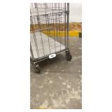 MSRP $2,500+ METRO SUPER ERECTA NSF MOBILE STORAGE CART, 76"H x 48"W x 24"D, 5 SHELVES, WIRE ENCLOSURE PANELS, LOCKING CASTERS, COMMERCIAL GRADE FOR MEDICAL, LAB, PHARMACY & WAREHOUSE STORAGE