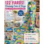 WHOLESALE $1,200 DREAMY CATS &amp; DOGS MULTI-COLOR PRINT BROADCLOTH FABRIC ROLL, APPROX 122 YDS, 60"W, 80% POLY / 20% COTTON, DAYCARE, PET, CRAFT, SEWING &amp; RESELLER LOT