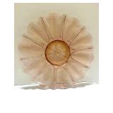 Pink Oyster and Pearl Pattern Depression 13" Serving Platter