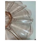 Pink Oyster and Pearl Pattern Depression 13" Serving Platter