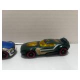 2 Red Line Hot Wheels Cars: 2017 Fast Fish Green and 2018 Symbolie HW City Police